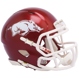 Riddell Arkansas Razorbacks 2018 Gloss Revo Speed Mini Helmet